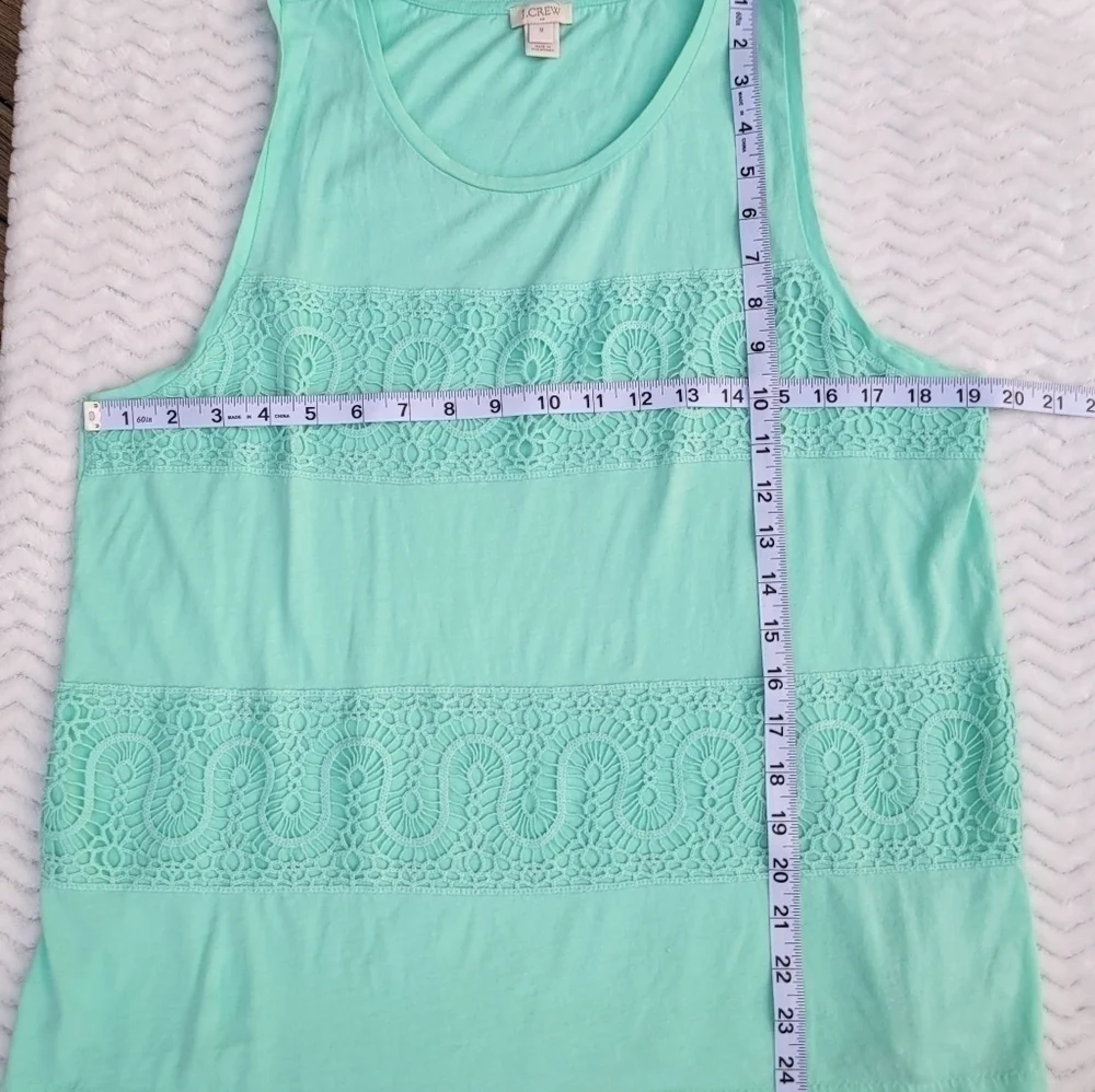 J. Crew Teal sleeveless top size medium